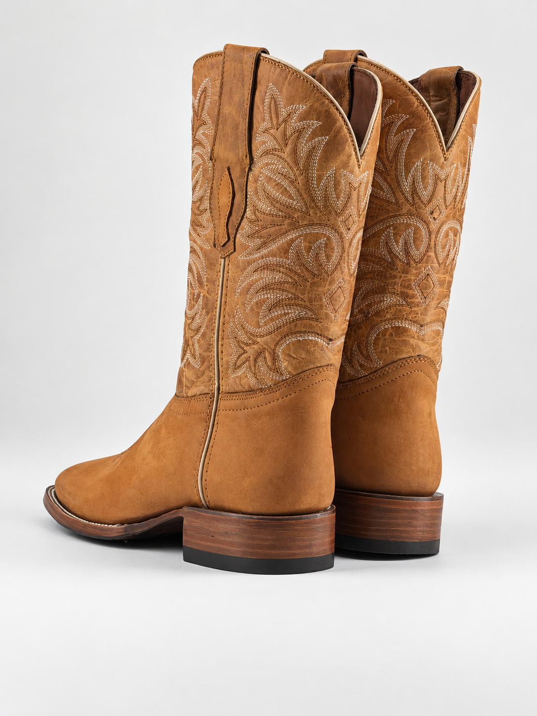 Ranch Industry Nobuck Idaho Square Toe Cowboy Boot