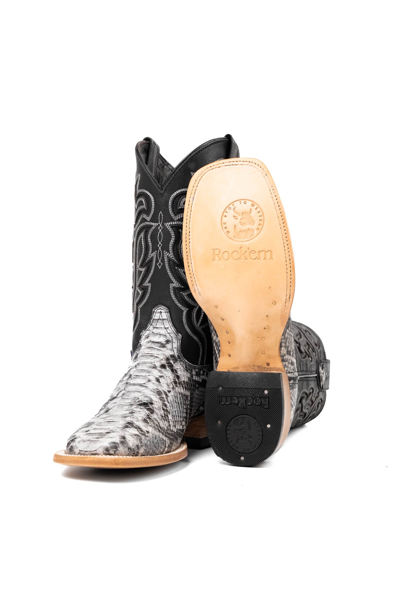 Bruce Python Square Toe Cowboy Boot
