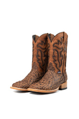 Bruce Matte Caiman Hornback Square Toe Cowboy Boot