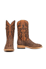 Bruce Matte Caiman Hornback Square Toe Cowboy Boot
