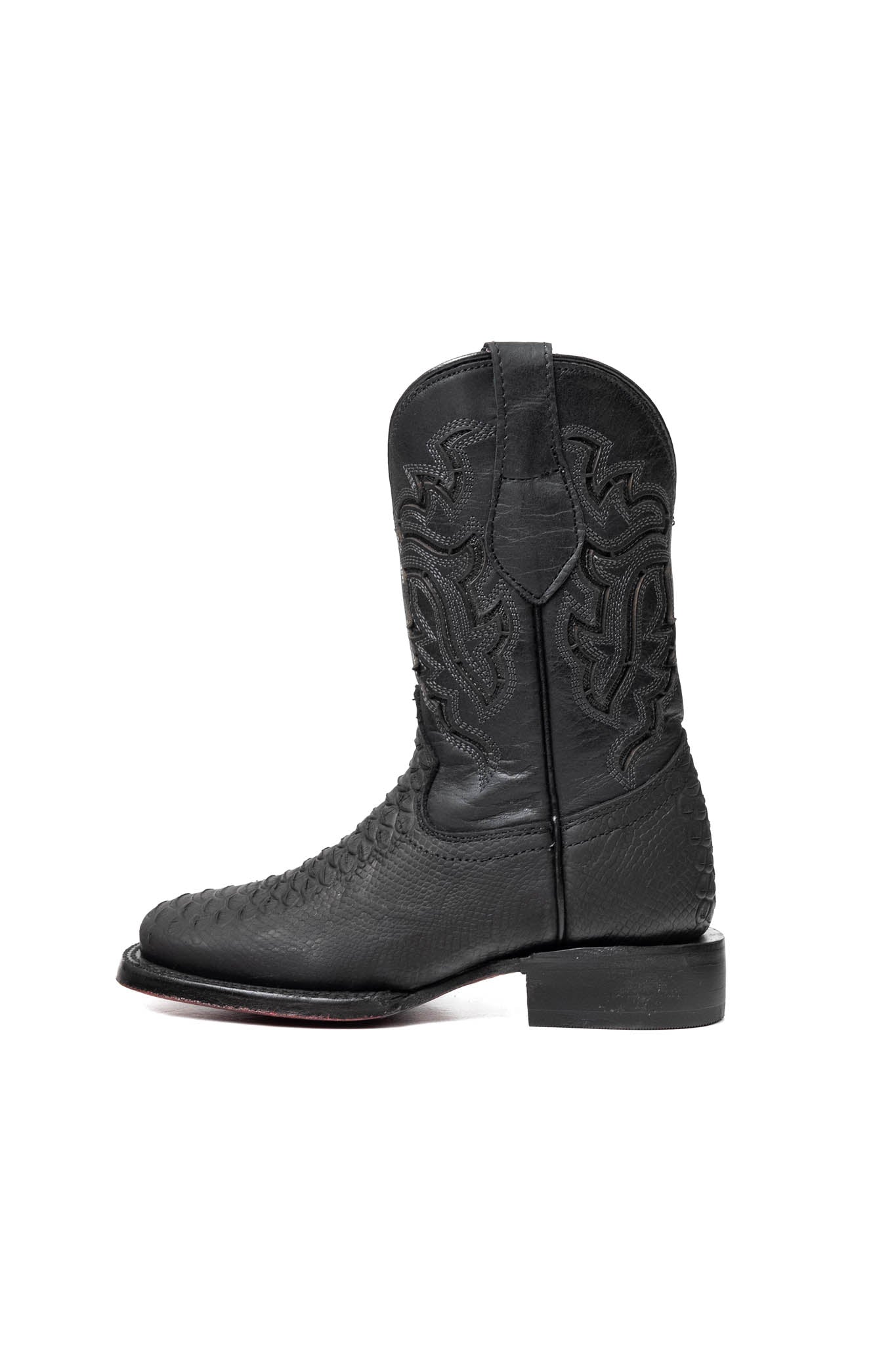 Little Kids Bruce Python Red Bottom Cowboy Boot