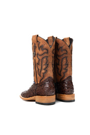 Bruce Ostrich Square Toe Cowboy Boot