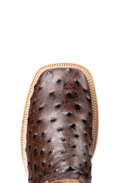 Bruce Ostrich Square Toe Cowboy Boot