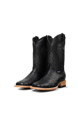 Walter Ostrich Exotic Square Toe Cowboy Boot