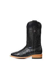 Walter Ostrich Exotic Square Toe Cowboy Boot