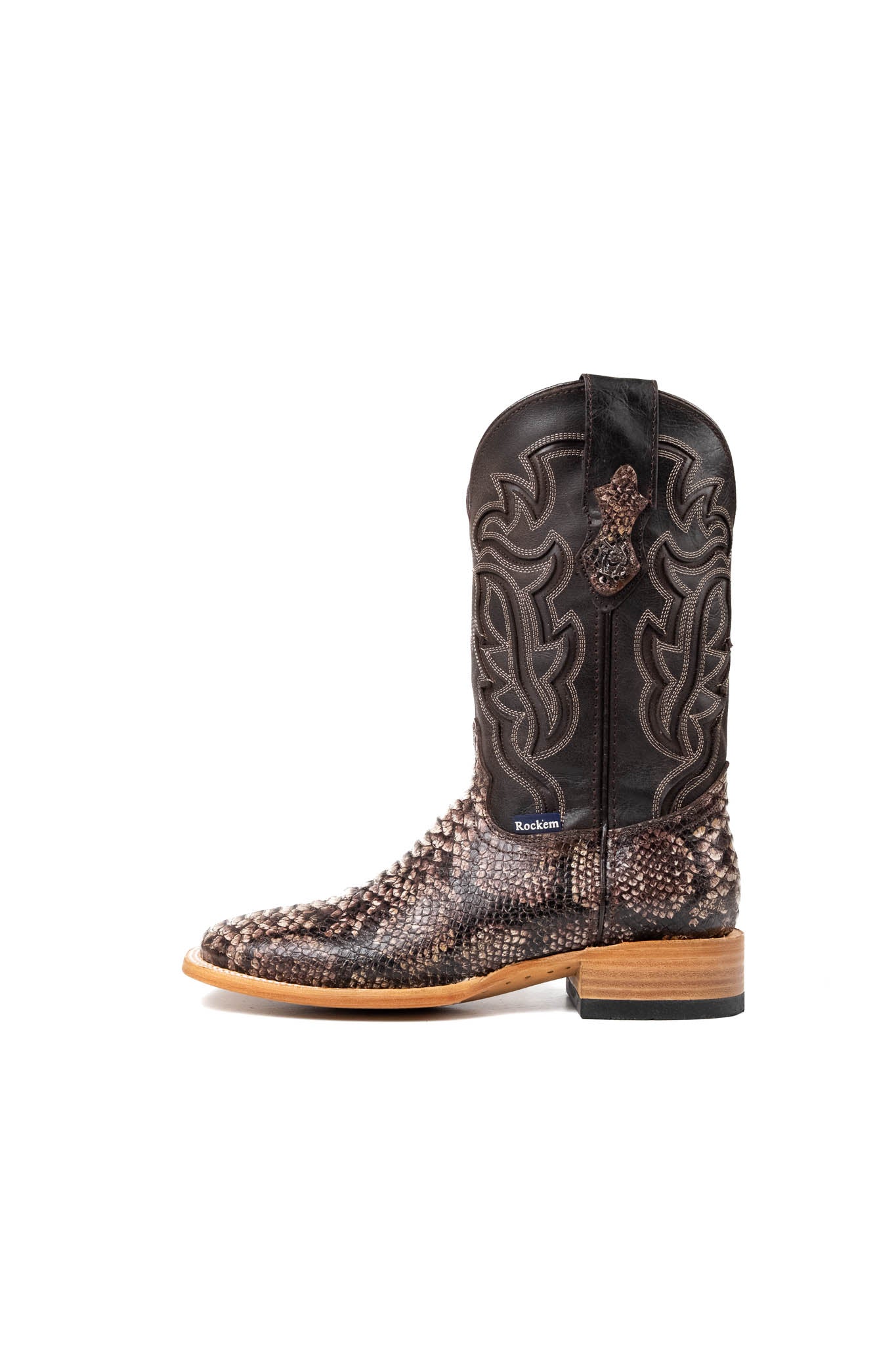 Bruce Python Square Toe Cowboy Boot