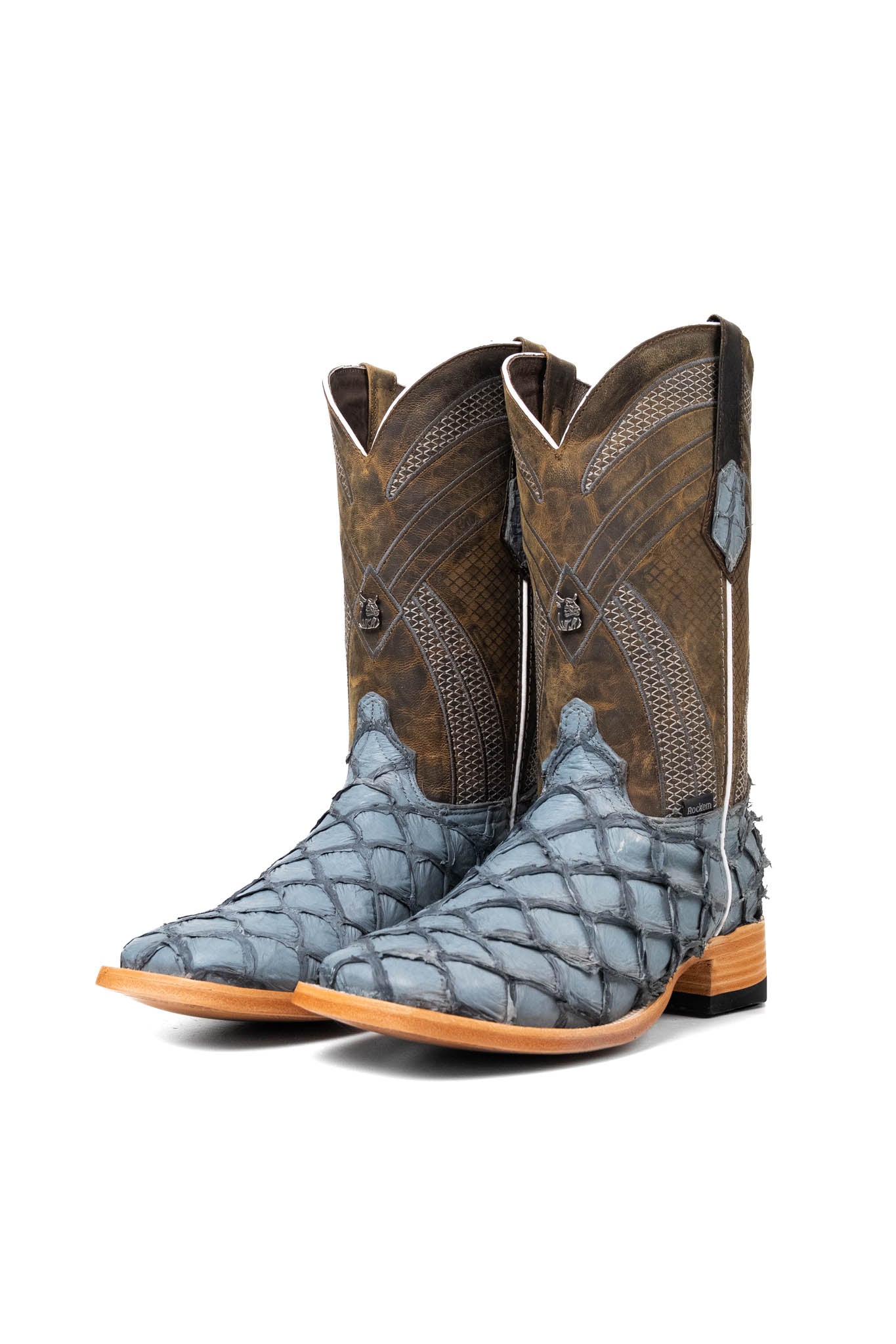 Monroe Pirarucu Exotic Square Toe Cowboy Boot