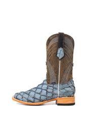 Monroe Pirarucu Exotic Square Toe Cowboy Boot