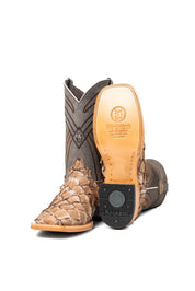 Monroe Pirarucu Exotic Square Toe Cowboy Boot