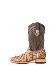 Monroe Pirarucu Exotic Square Toe Cowboy Boot