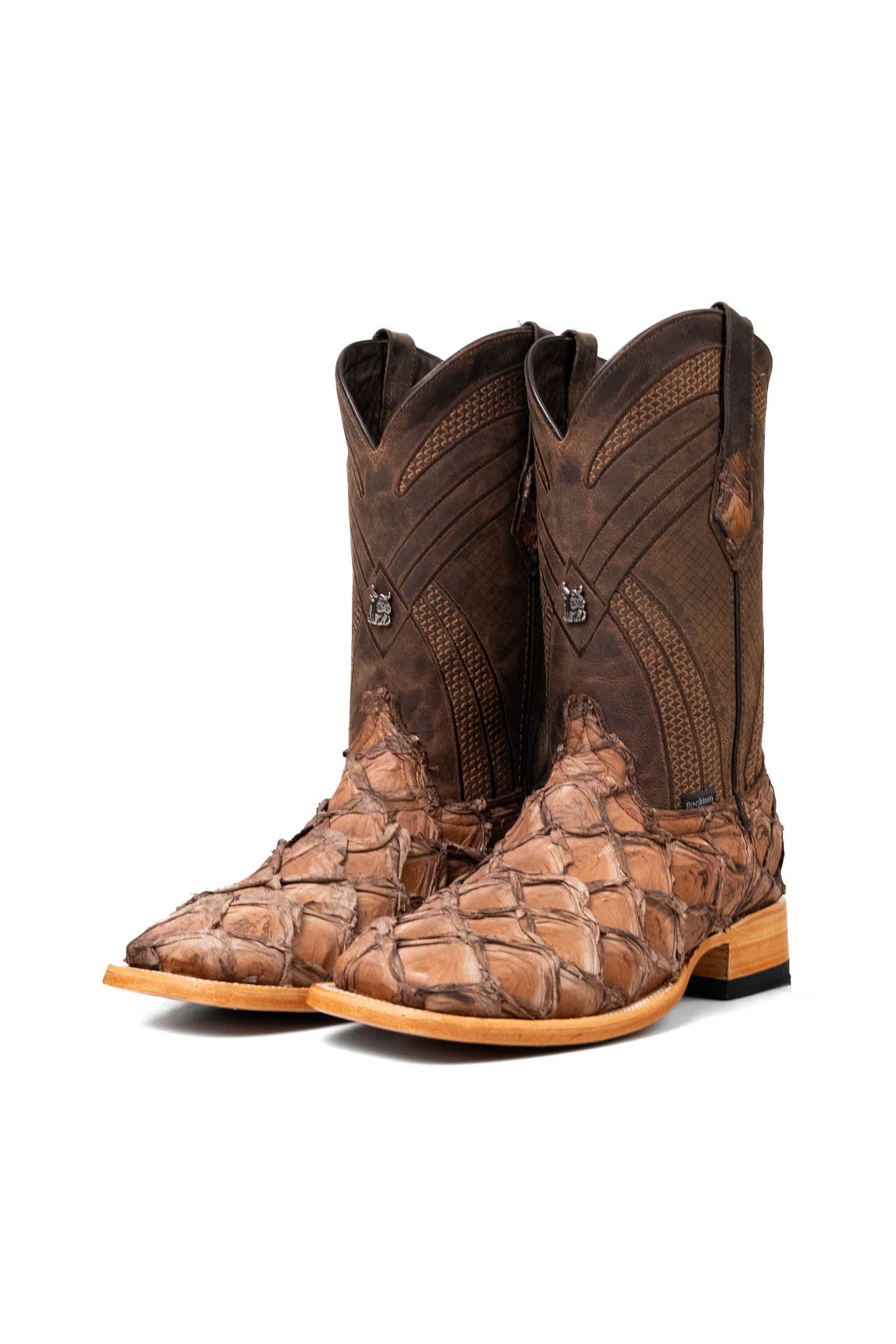 Monroe Pirarucu Exotic Square Toe Cowboy Boot
