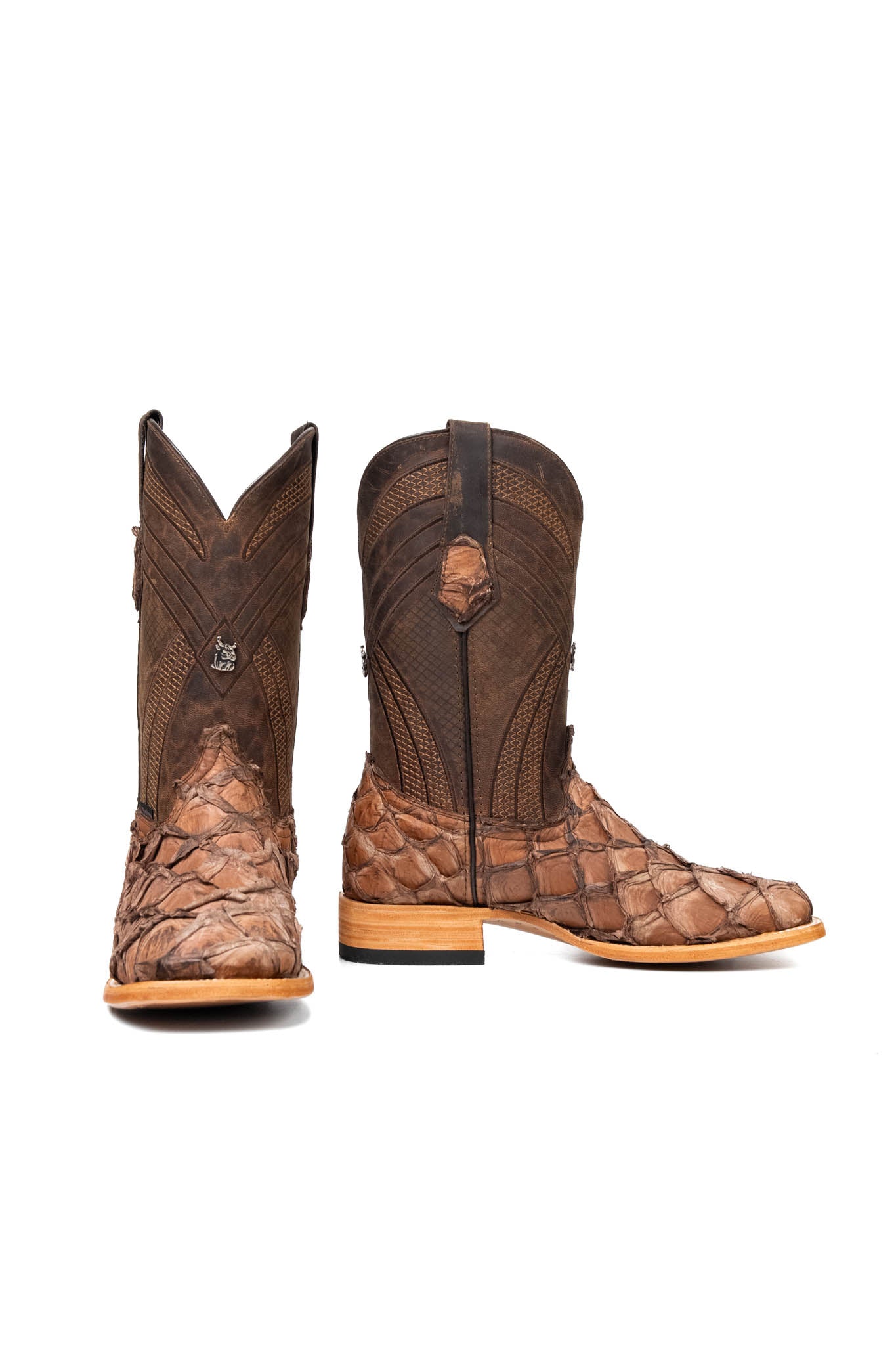 Monroe Pirarucu Exotic Square Toe Cowboy Boot