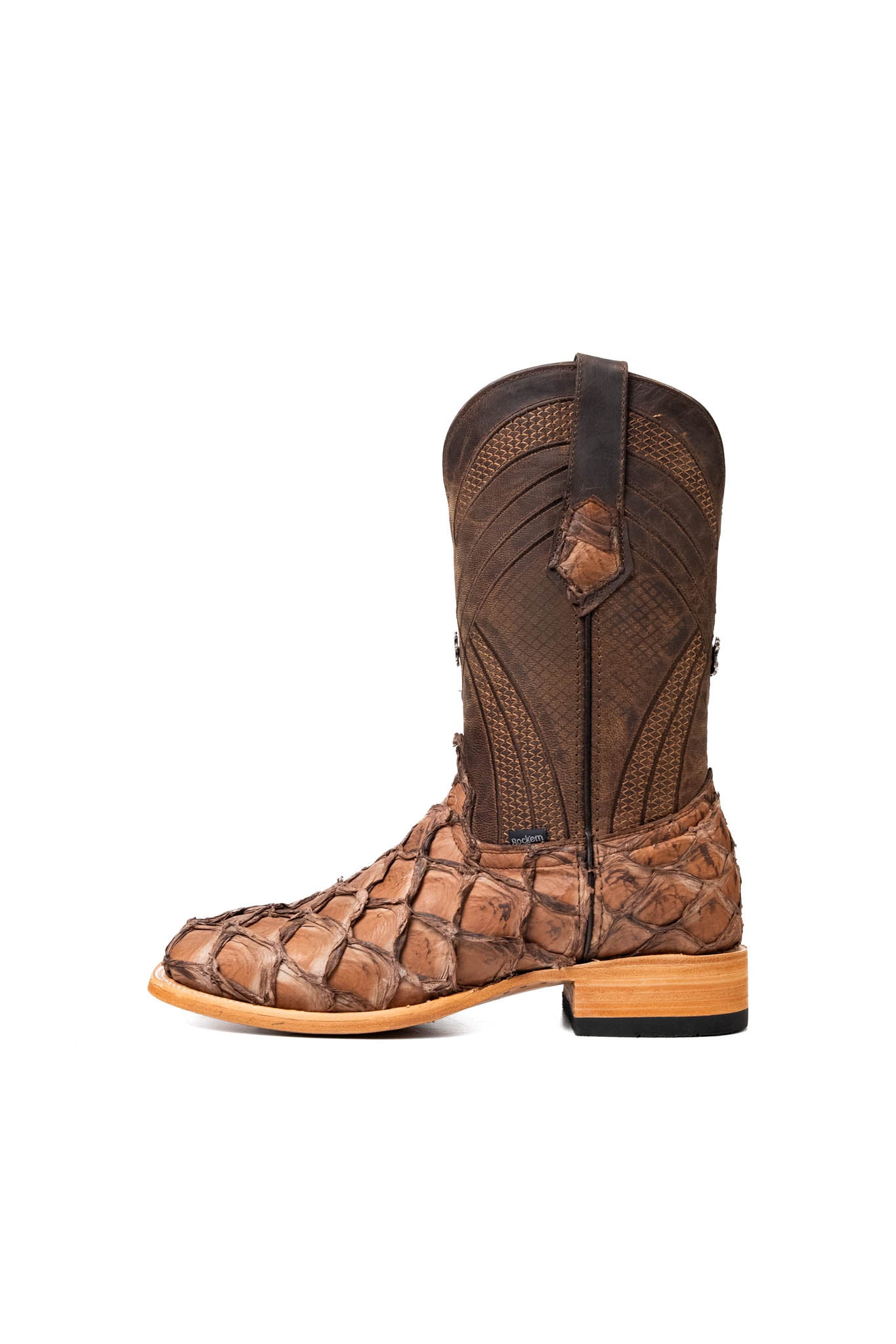 Monroe Pirarucu Exotic Square Toe Cowboy Boot