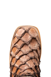 Monroe Pirarucu Exotic Square Toe Cowboy Boot