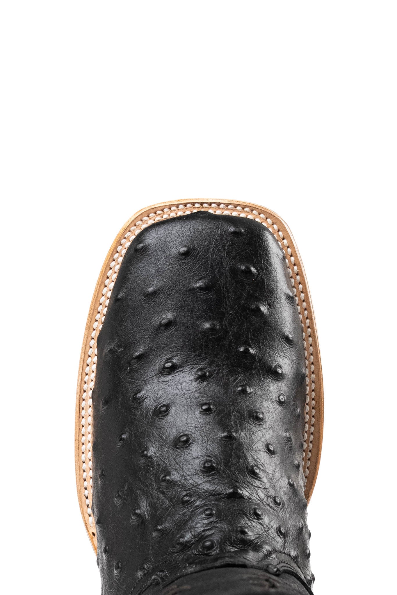 Bruce Ostrich Square Toe Cowboy Boot