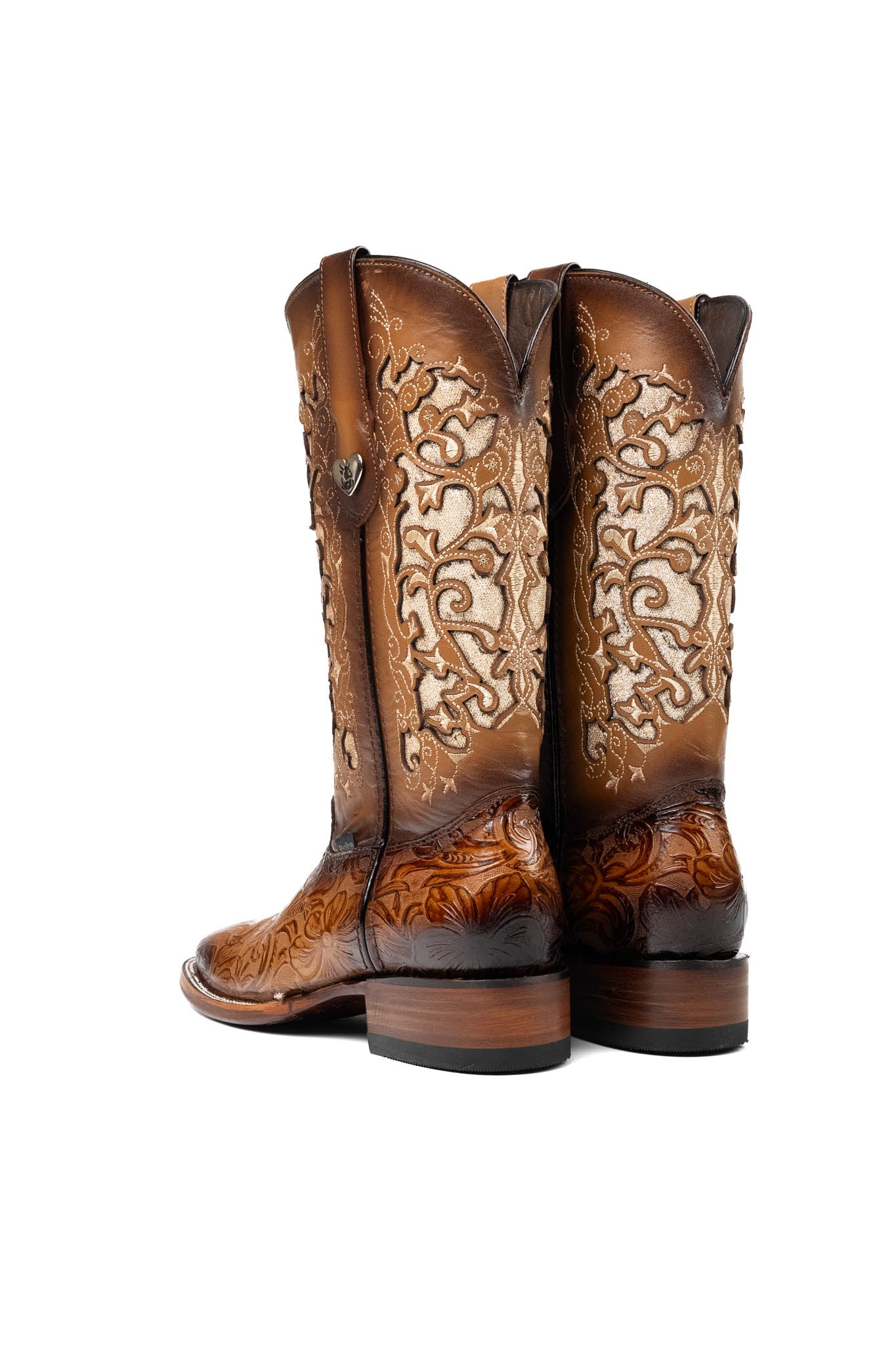 Alma Flor De Luz Square Toe Cowgirl Boot