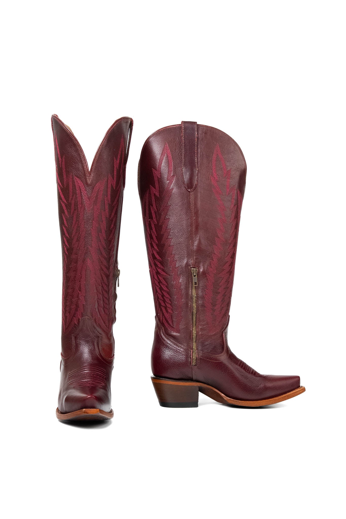 Presley Tall Wide Calf Snip Toe Cowgirl Boot