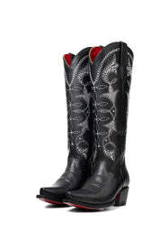 Jolene Tall Red Bottom Snip Toe Cowgirl Boot