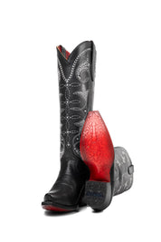 Jolene Tall Red Bottom Snip Toe Cowgirl Boot