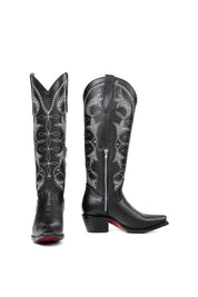Jolene Tall Red Bottom Snip Toe Cowgirl Boot