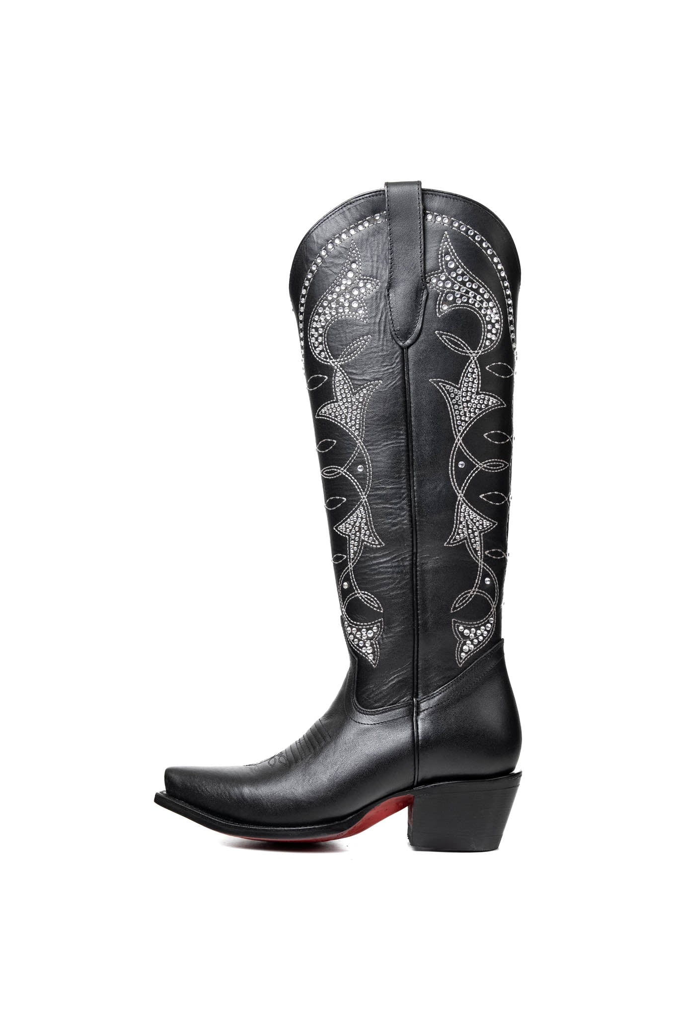 Jolene Tall Red Bottom Snip Toe Cowgirl Boot