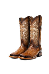 Alma Flor De Luz Square Toe Cowgirl Boot