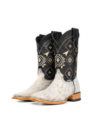 Men's Cowhide Square Toe Cowboy Boot Size 6 Box NM67