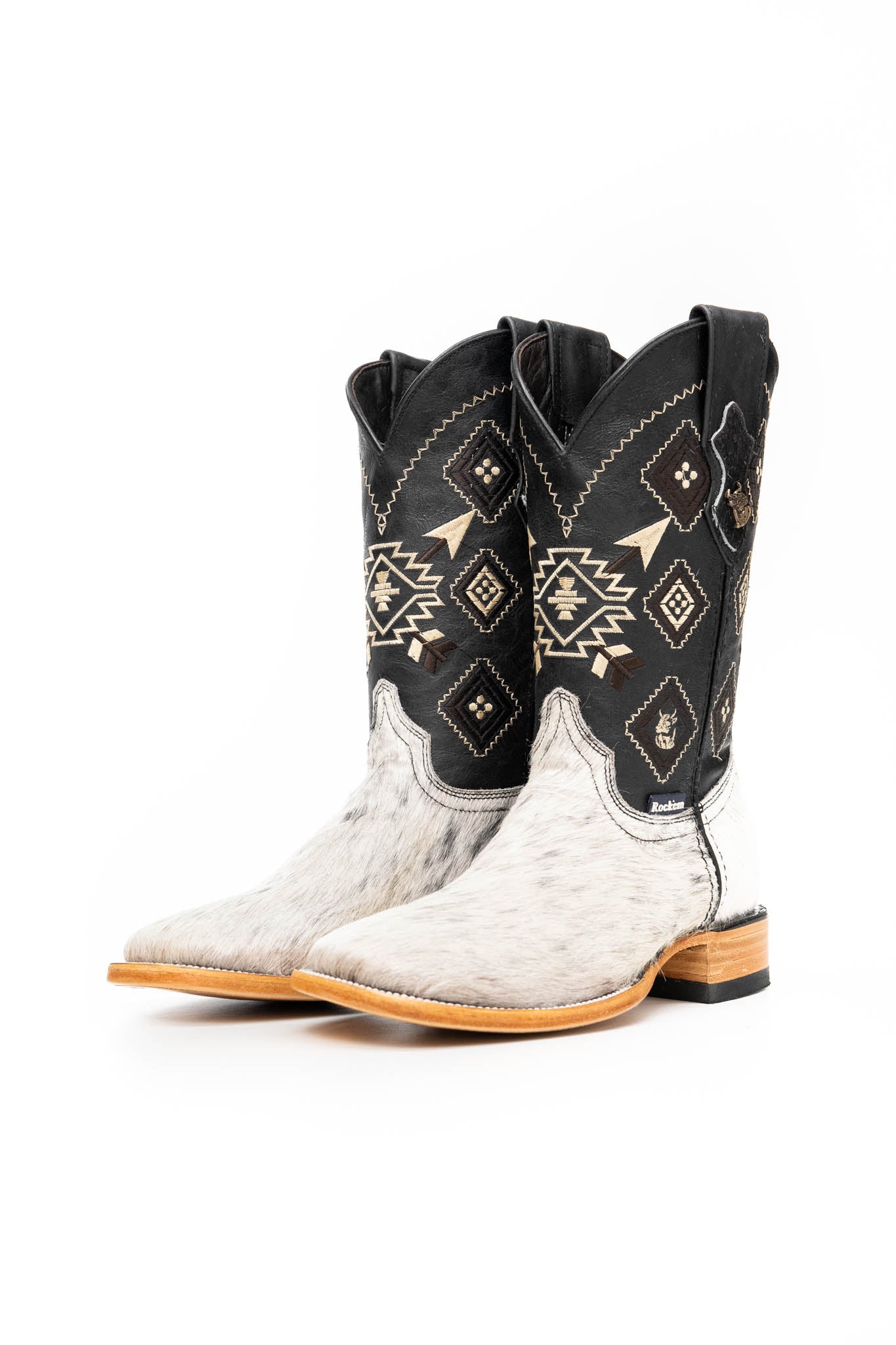 Men's Cowhide Square Toe Cowboy Boot Size 7 Box NM70