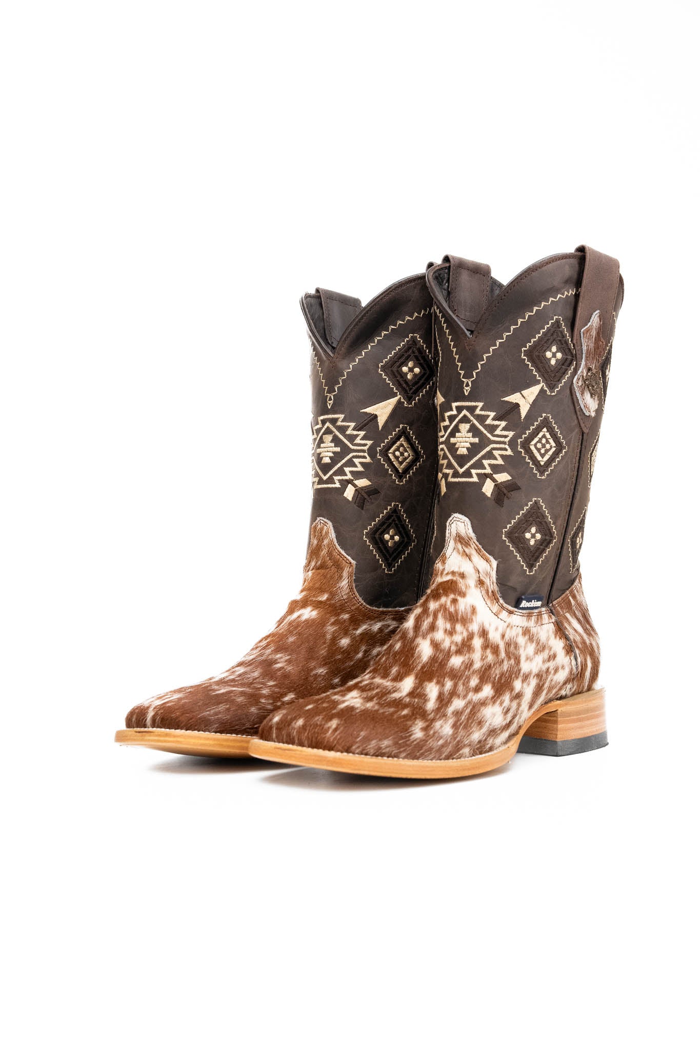 Men's Cowhide Square Toe Cowboy Boot Size 8.5 Box NM98