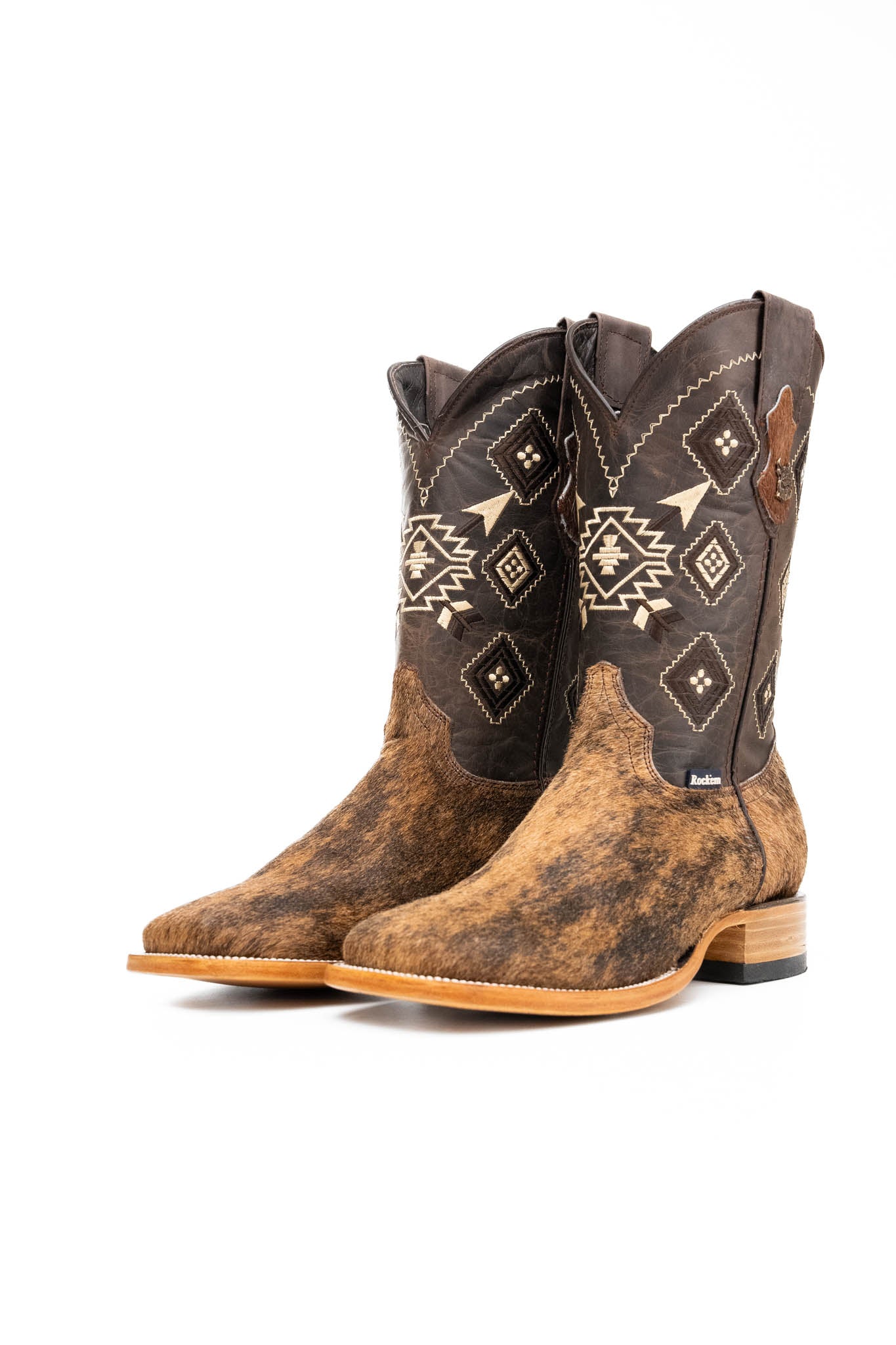 Men's Cowhide Square Toe Cowboy Boot Size 9 Box NM99