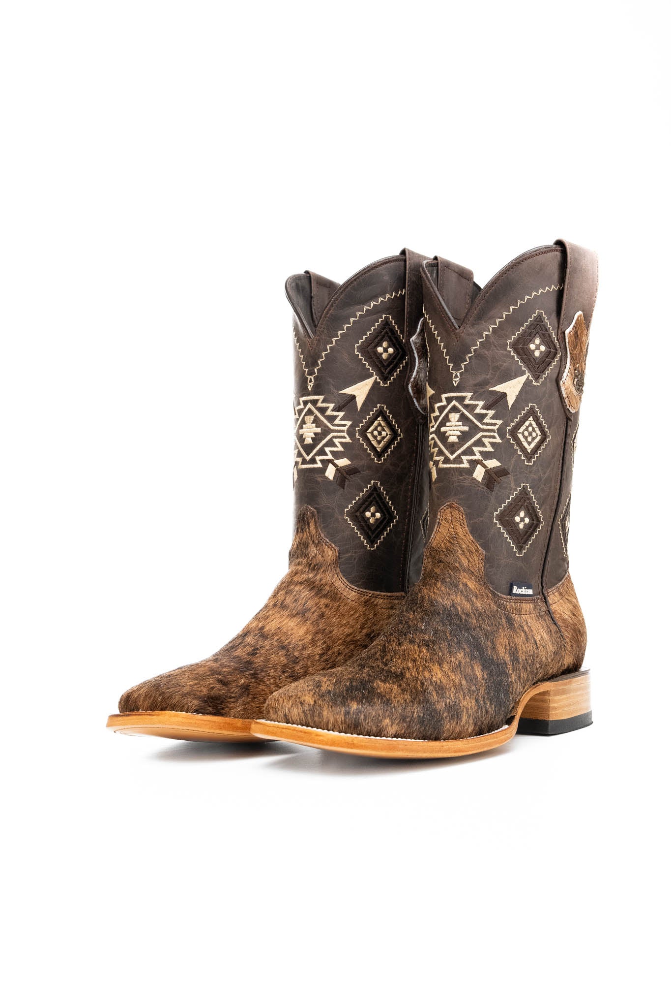 Men's Cowhide Square Toe Cowboy Boot Size 9 Box NM100