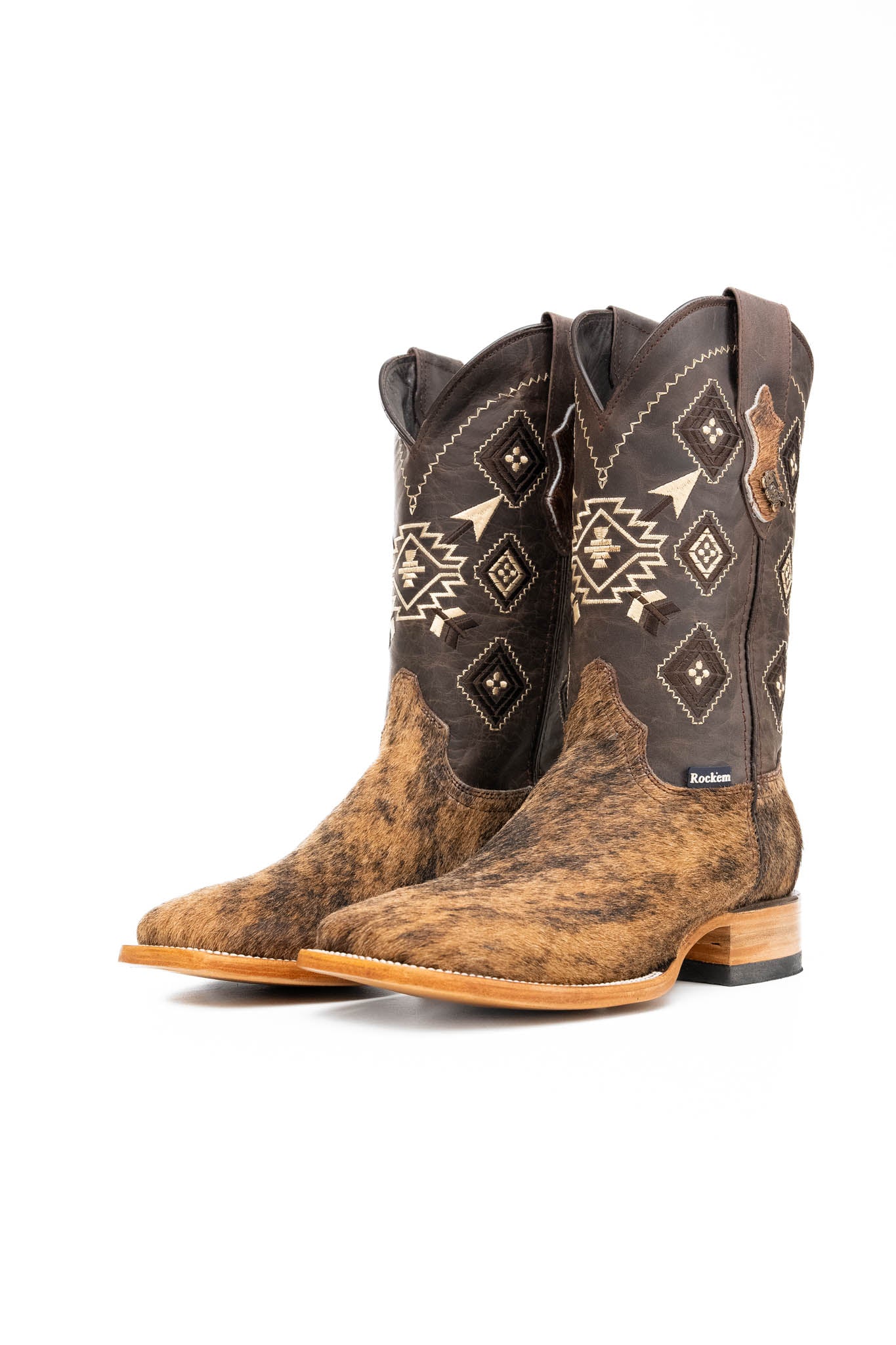 Men's Cowhide Square Toe Cowboy Boot Size 9.5 Box NM101