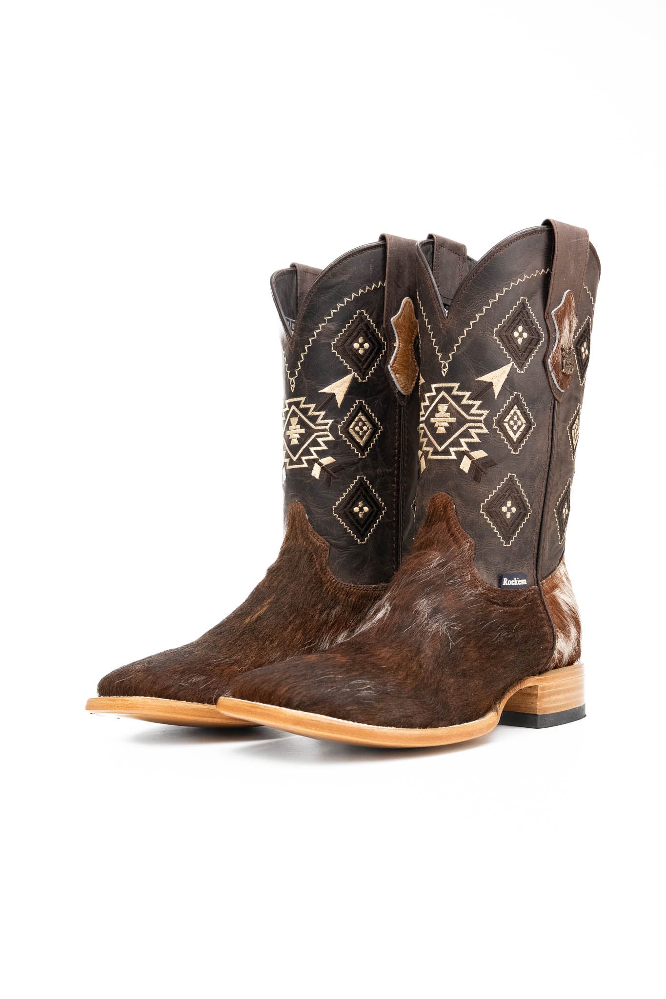 Men's Cowhide Square Toe Cowboy Boot Size 10 Box NM103
