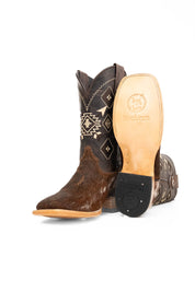 Men's Cowhide Square Toe Cowboy Boot Size 10 Box NM103
