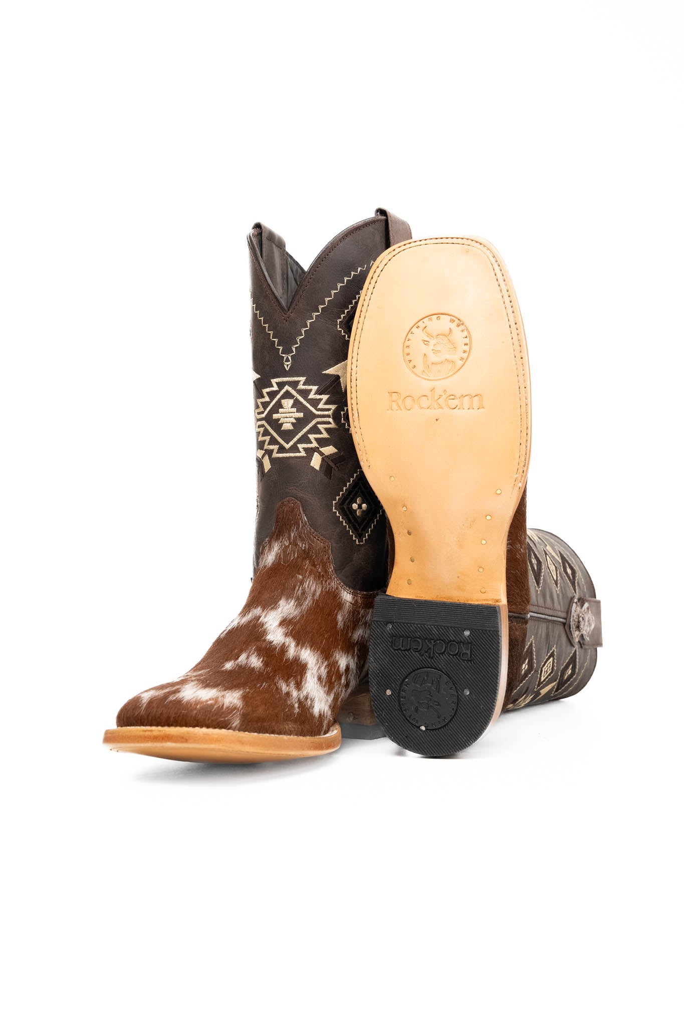 Men's Cowhide Square Toe Cowboy Boot Size 10.5 Box NM105