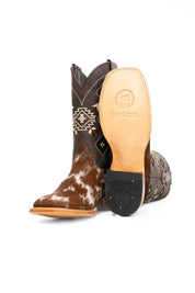 Men's Cowhide Square Toe Cowboy Boot Size 10.5 Box NM105
