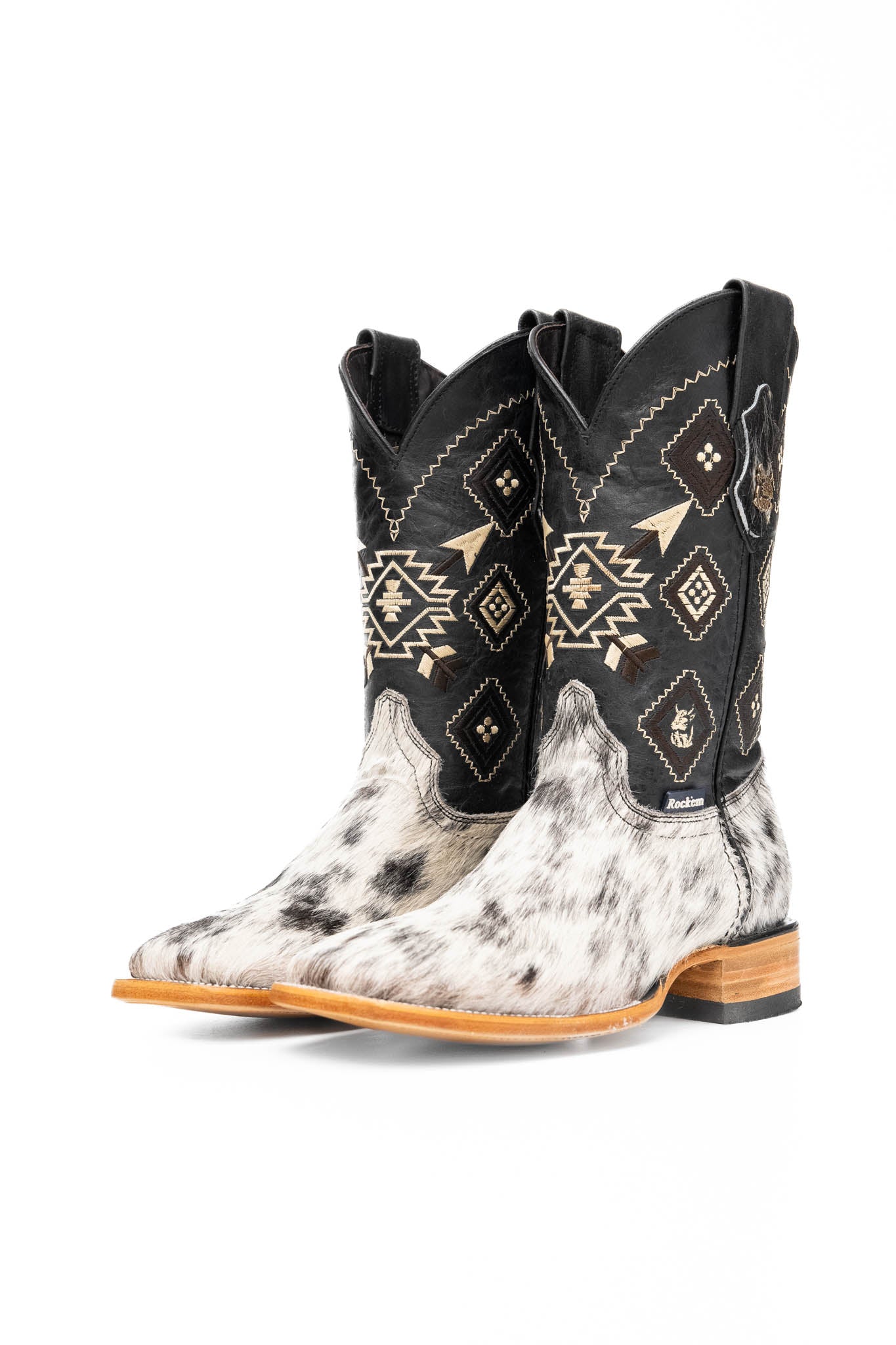 Men's Cowhide Square Toe Cowboy Boot Size 7 Box NM71