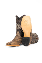 Men's Cowhide Square Toe Cowboy Boot Size 11 Box NM108