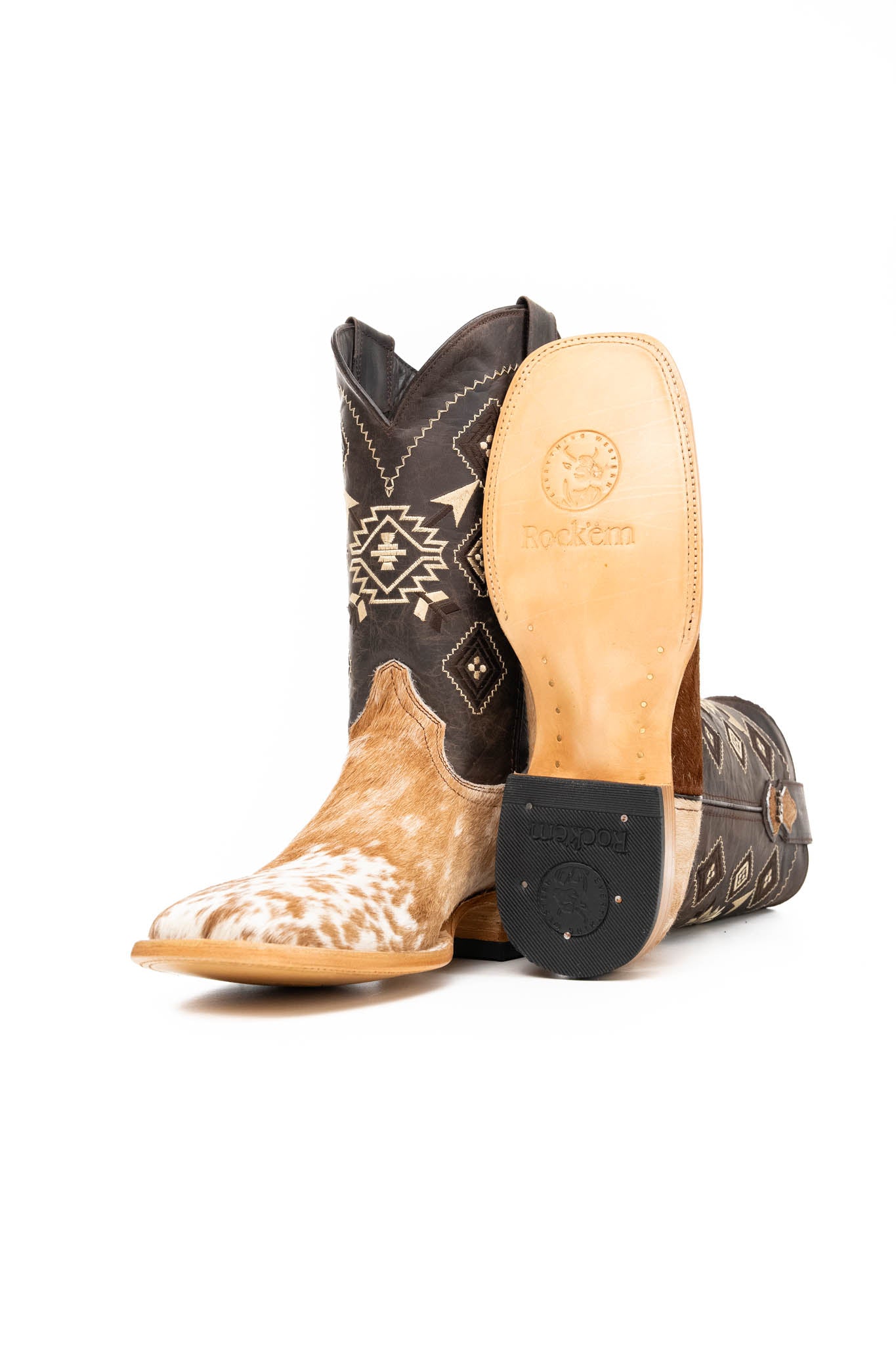 Men's Cowhide Square Toe Cowboy Boot Size 11.5 Box NM109