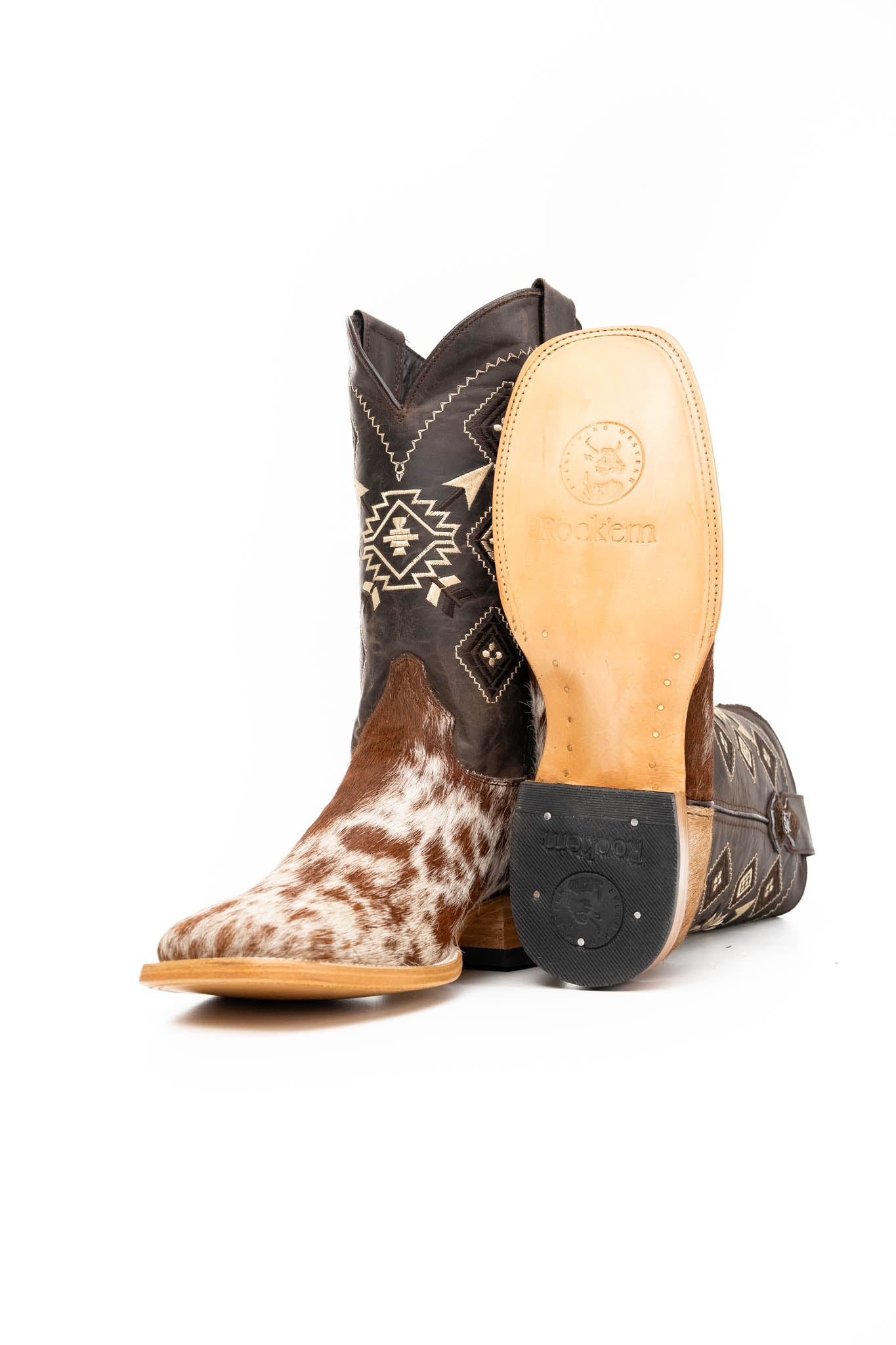 Men's Cowhide Square Toe Cowboy Boot Size 11.5 Box NM110