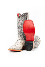 Katherine Cowhide Red Bottom Square Toe Cowgirl Boot Size 5.5 Box NW42