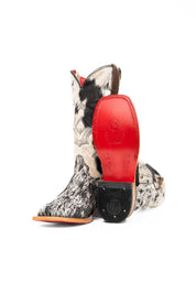 Katherine Cowhide Red Bottom Square Toe Cowgirl Boot Size 5.5 Box NW43