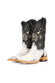 Men's Cowhide Square Toe Cowboy Boot Size 7.5 Box NM73