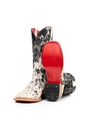 Katherine Cowhide Red Bottom Square Toe Cowgirl Boot Size 8 Box NW56