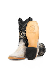 Men's Cowhide Square Toe Cowboy Boot Size 6 Box NM67