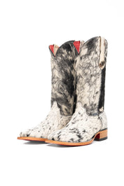 Katherine Cowhide Red Bottom Square Toe Cowgirl Boot Size 8.5 Box NW57