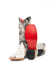 Katherine Cowhide Red Bottom Square Toe Cowgirl Boot Size 8.5 Box NW57