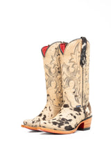 Katherine Snip Toe Cowhide Cowgirl Boot Size 5 Box NW69