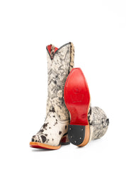 Katherine Snip Toe Cowhide Cowgirl Boot Size 5.5 Box NW70