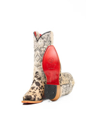 Katherine Snip Toe Cowhide Cowgirl Boot Size 5.5 Box NW71